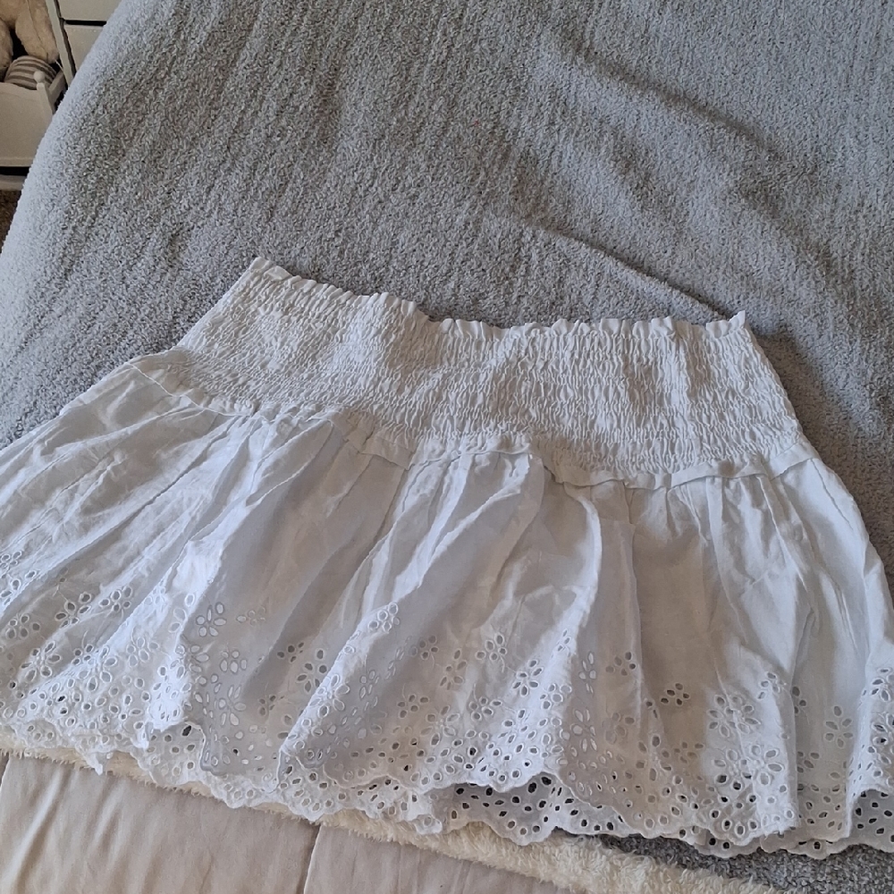 NWT! GAP Womens White Eyelet A-Line Skirt Size Xl